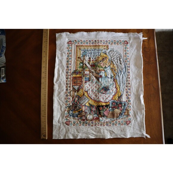 FINISHED Design Works Counted Cross Stitch Kit # 9952 Angel Of Cross Stitch - Picture 6 of 10